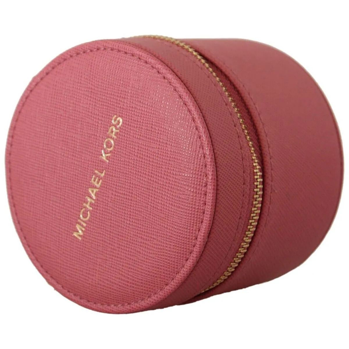 Lederen Zip Round Pouch Portemonnee Portemonnee