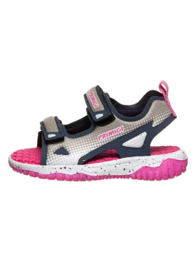 Sandalen grijs/roze
